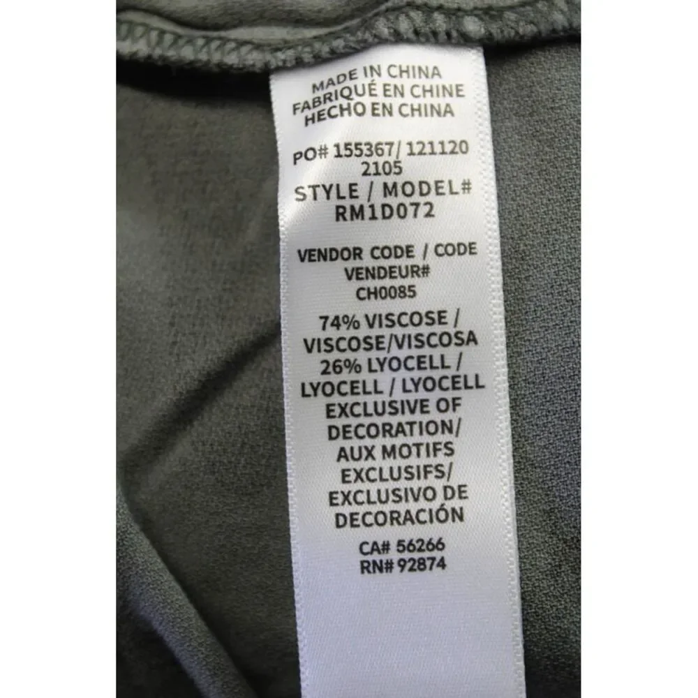 Splendid Womens Sleeveless V-Neck Camouflage Casual Tiered Dress Gray Size S
